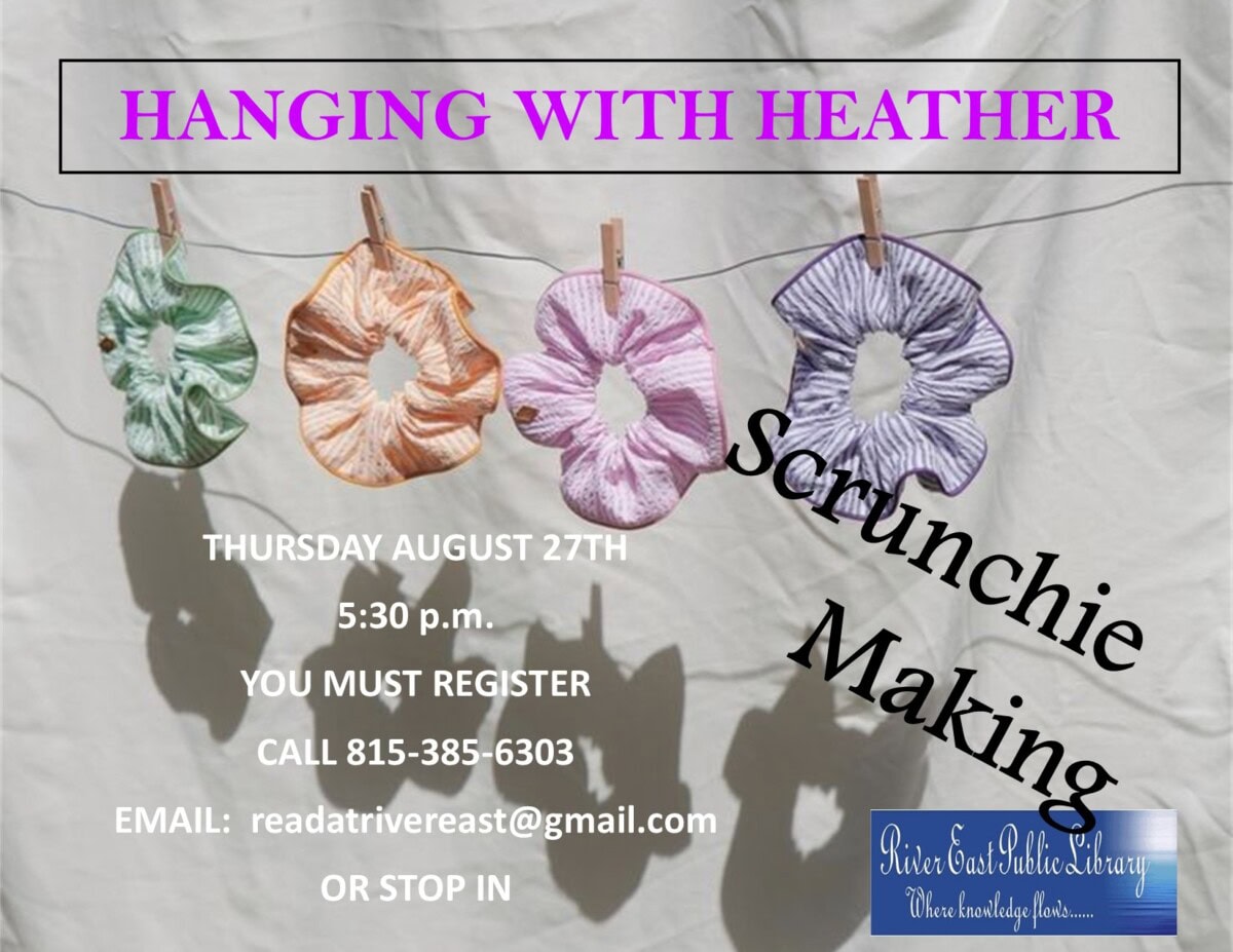 august hanging with heather scrunchie making (2)