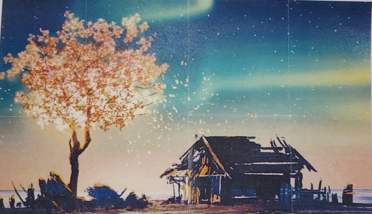 cabin stars & trees puzzle