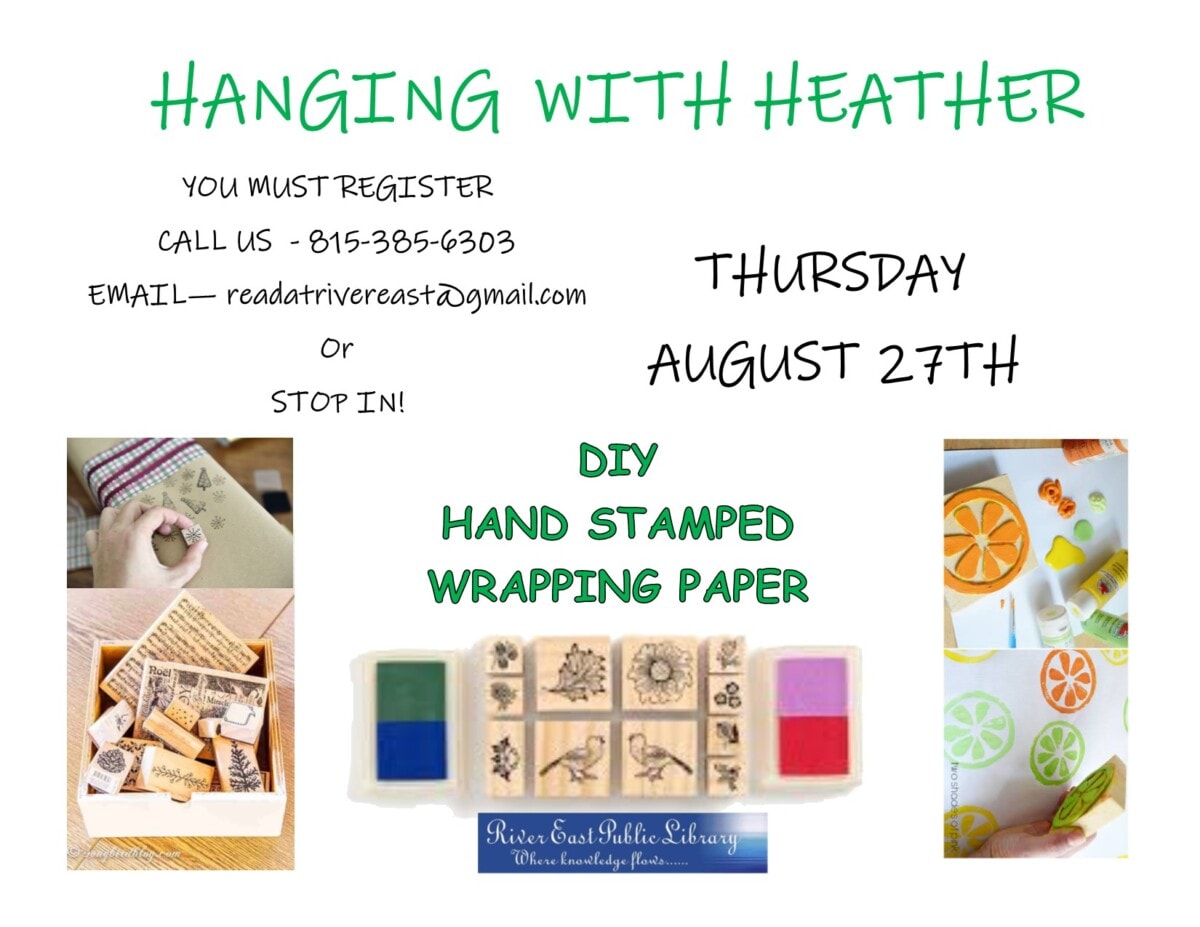 hanging with heather august poster for stamped wrapping paper