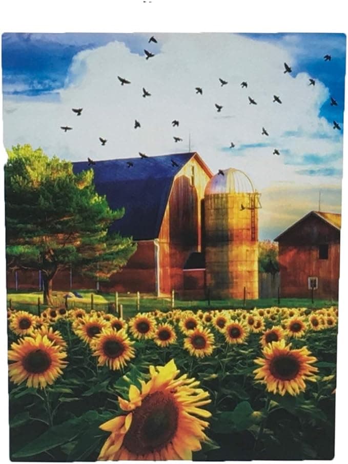 lot 1000 piece puzzle evening light on the sunflowers