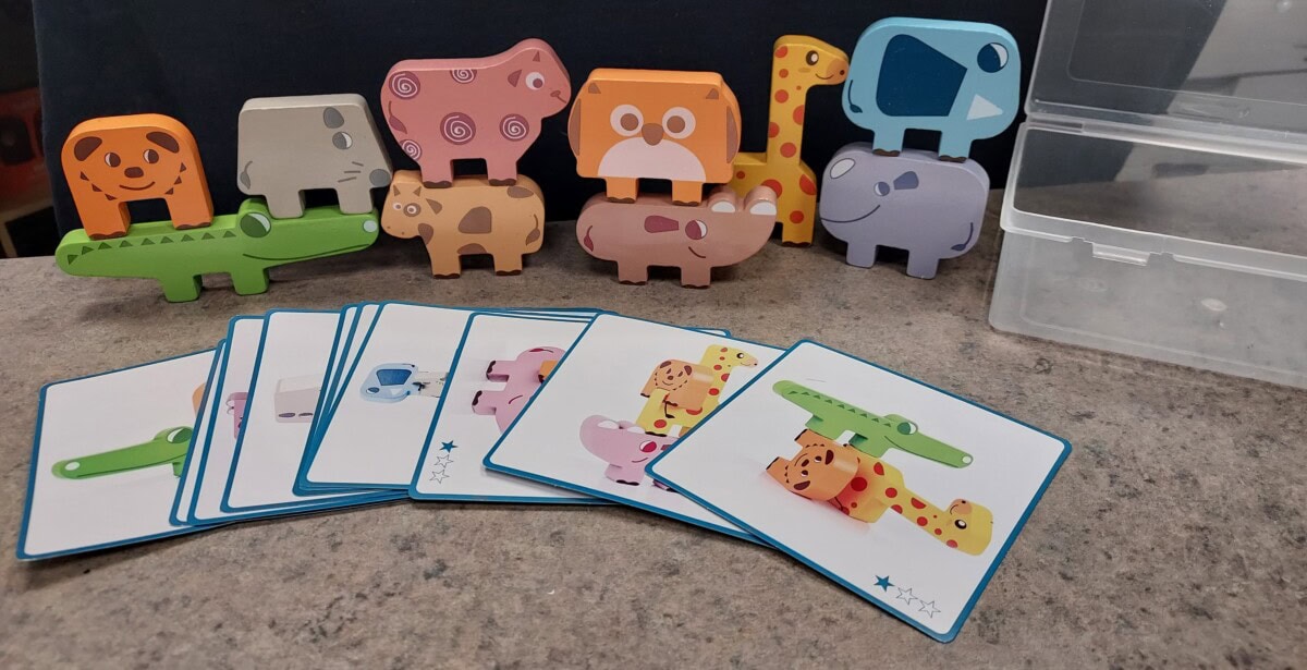 lot animal stacking toys