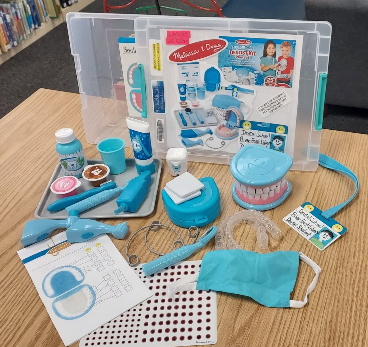 lot melissa & doug super smile dentist kit play set picture a