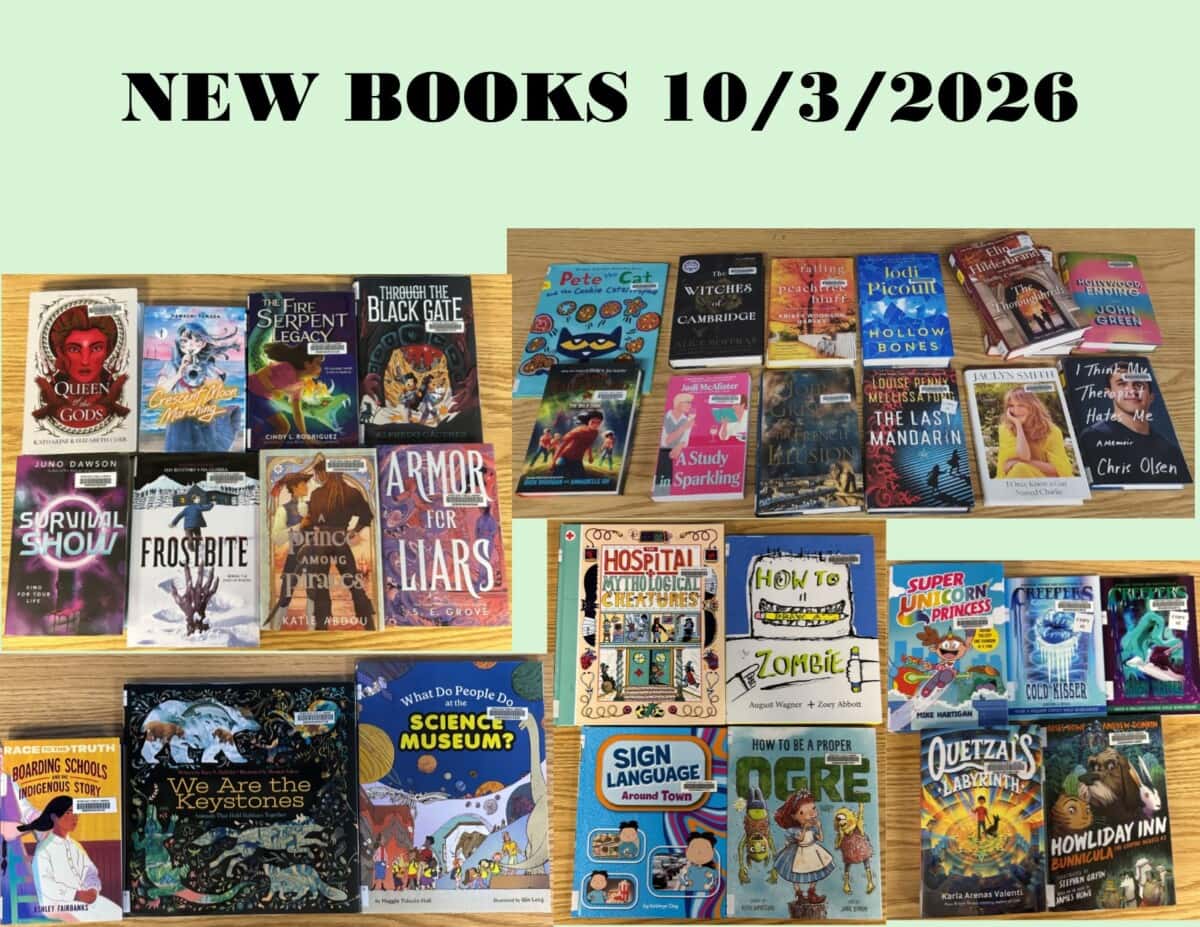 new books 10 3 26