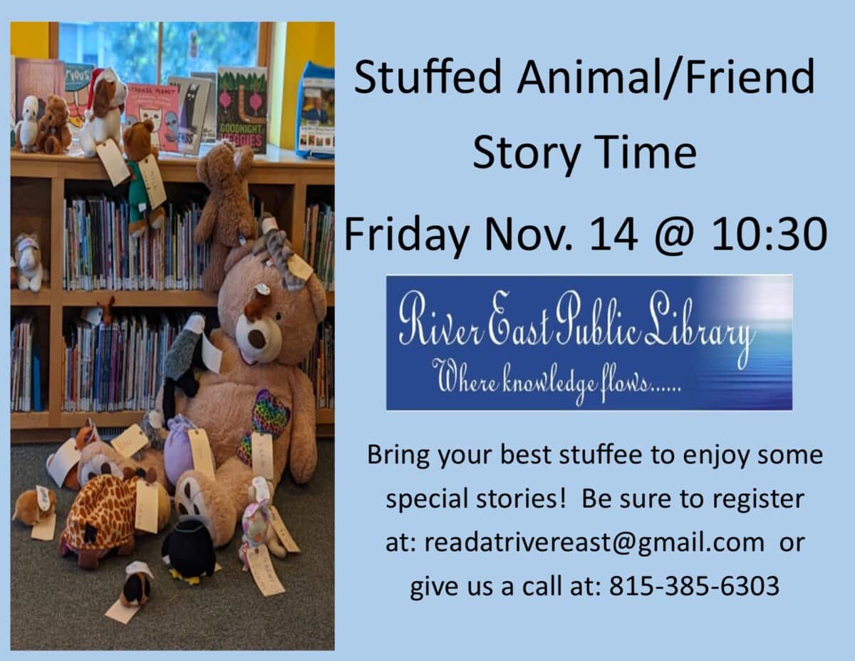 teddy bear story time poster