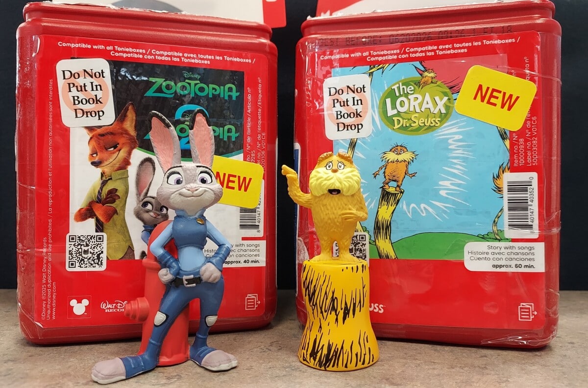 tonies figures the lorax & zootopia judy